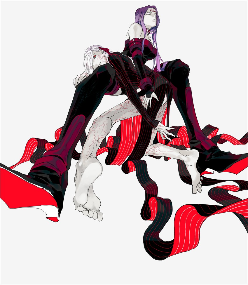 matou sakura, medusa, and dark sakura (fate and 1 more) drawn by mzet