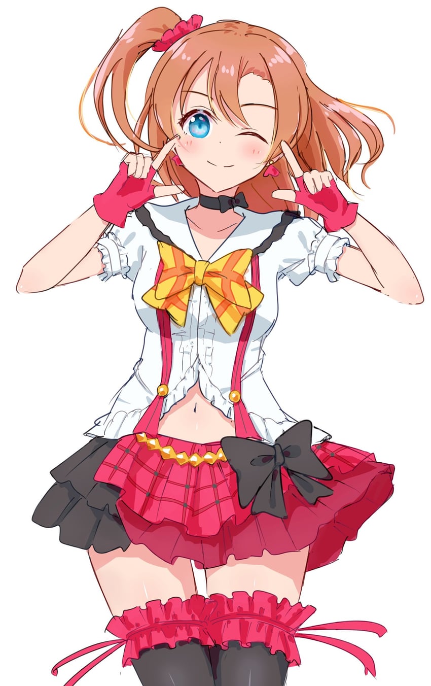 kosaka honoka (love live! and 1 more) drawn by sa(bannane)k