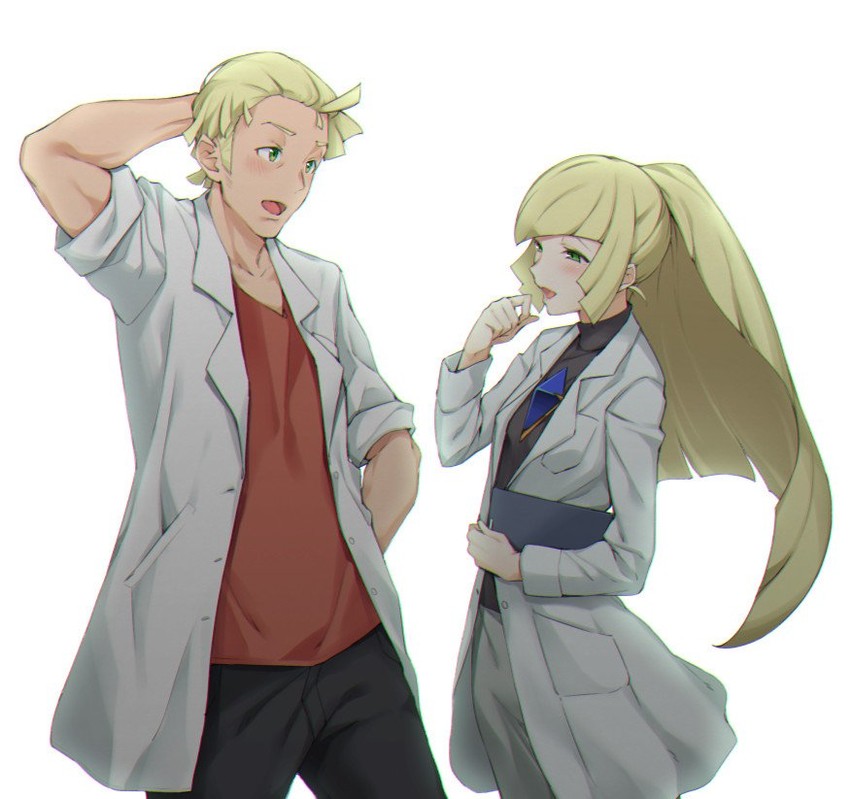 lusamine and mohn (pokemon and 1 more) drawn by sugarbeat