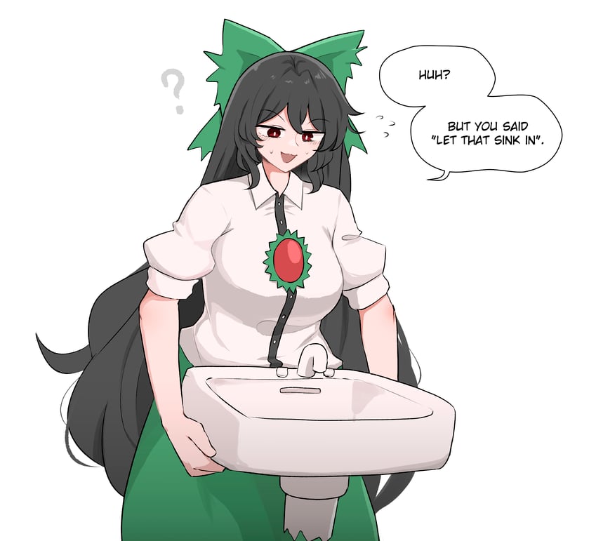 reiuji utsuho and elon musk (touhou and 1 more) drawn by mata_(matasoup)