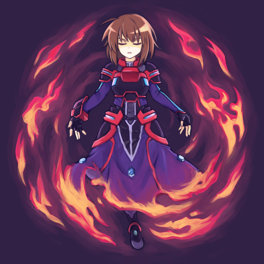 stern the destructor (lyrical nanoha and 1 more) drawn by hibun_tsukasa