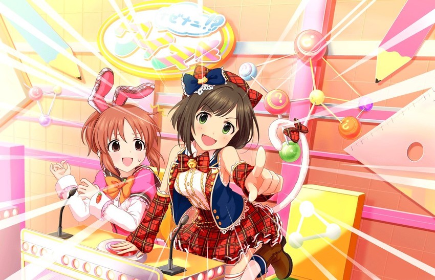 maekawa miku and abe nana (idolmaster and 2 more)