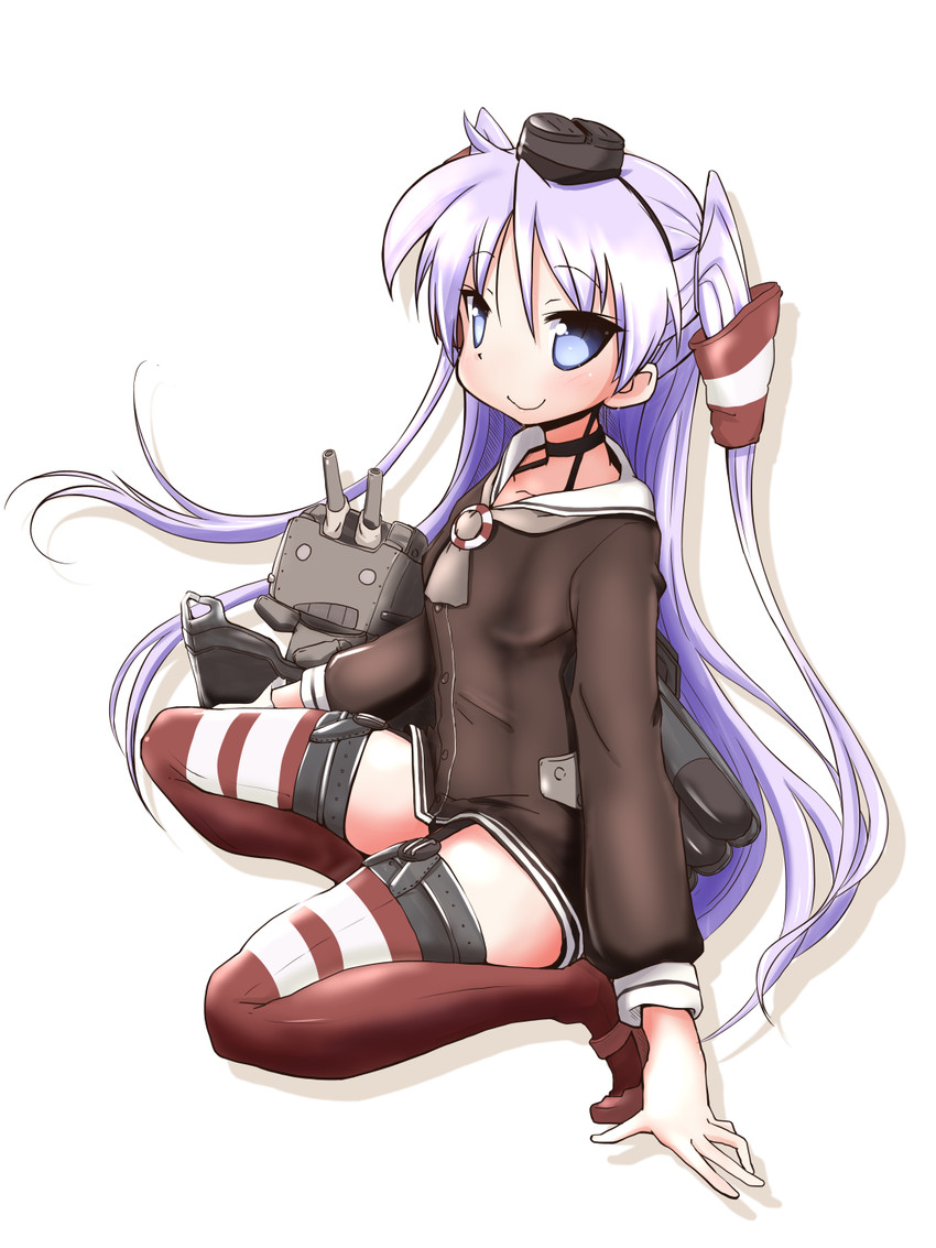 amatsukaze, rensouhou-chan, and hiiragi kagami (kantai collection and 1 more) drawn by mizushima_(p201112)