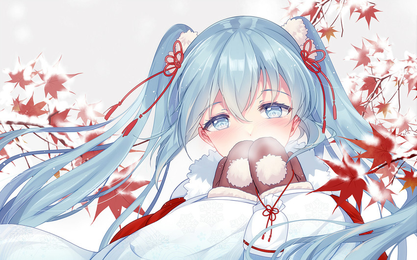 hatsune miku and yuki miku (vocaloid) drawn by bison_cangshu