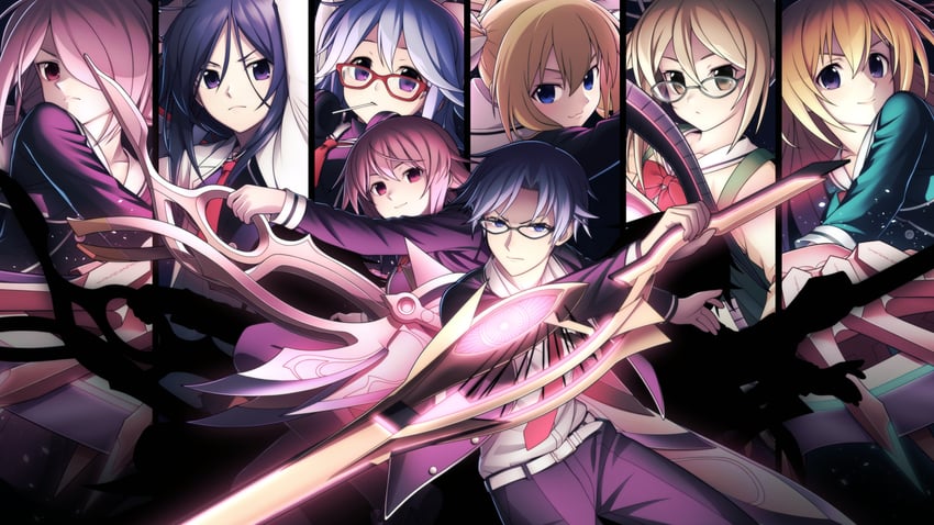 onoe serika, miyashiro takuru, arimura hinae, kurusu nono, kazuki hana, and 3 more (chaos;child) drawn by taba_neruko