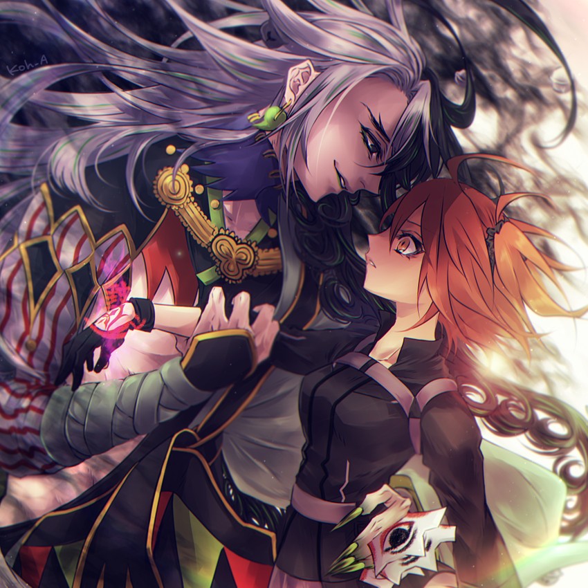 fujimaru ritsuka and ashiya douman (fate and 1 more) drawn by koh_(koh_a)