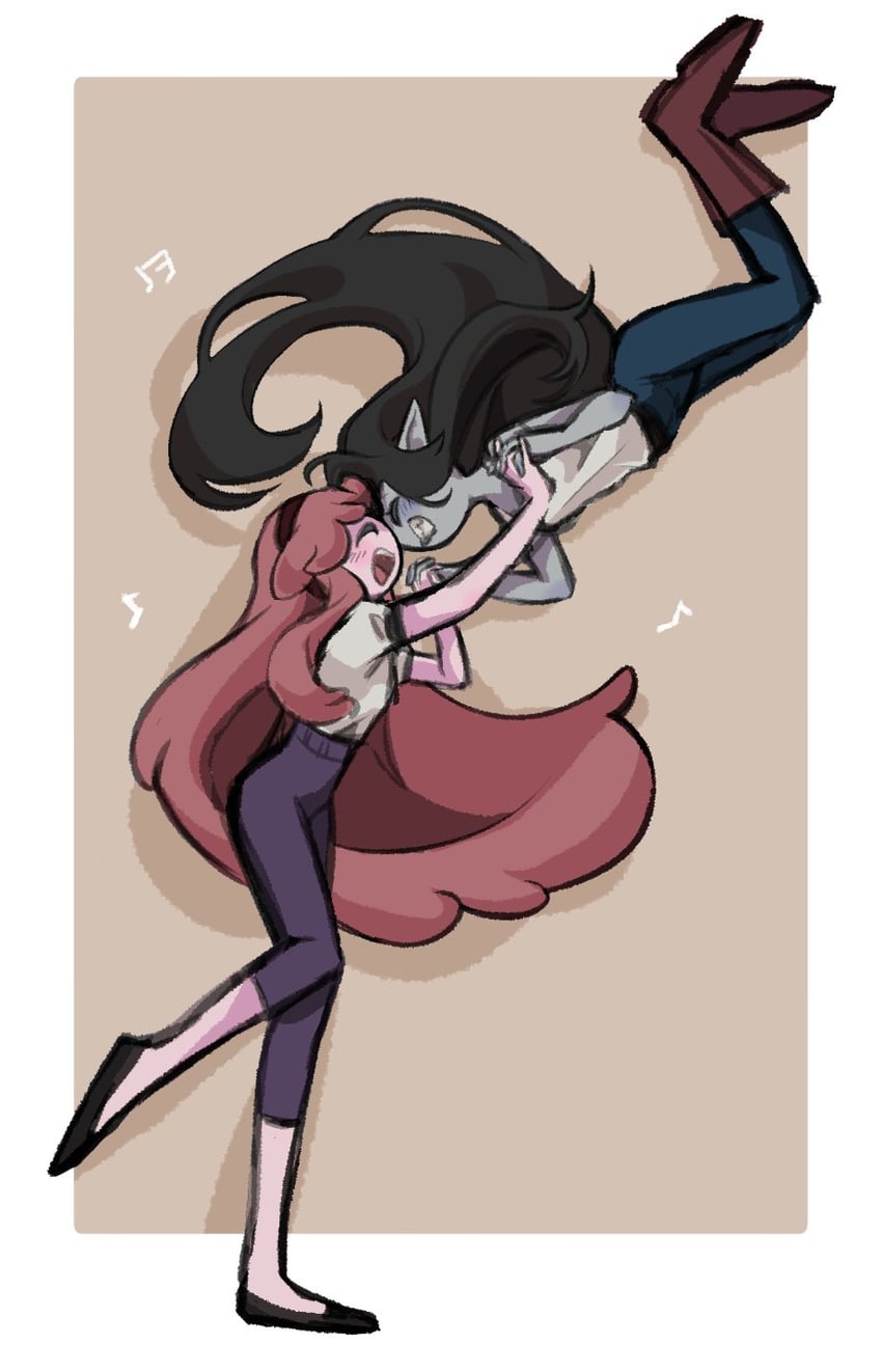 marceline abadeer and princess bonnibel bubblegum (adventure time) drawn by latki