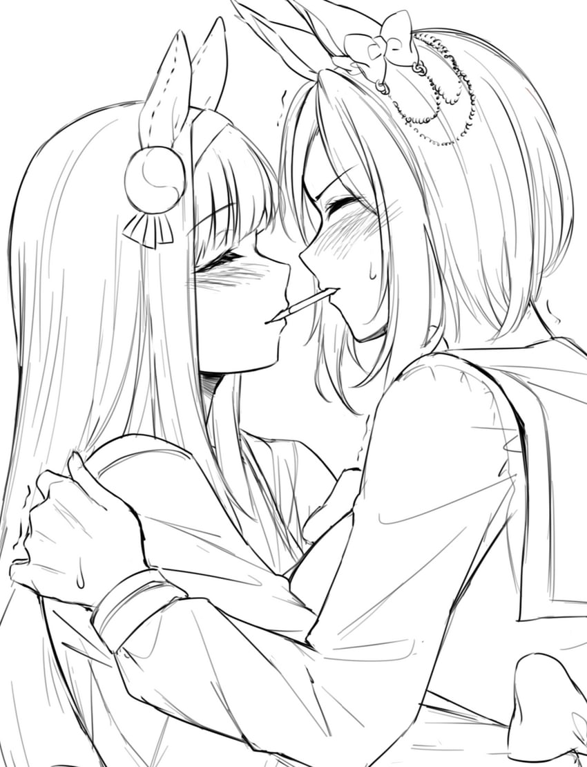 silence suzuka and air groove (umamusume) drawn by sugamo_(rainysnowy108)