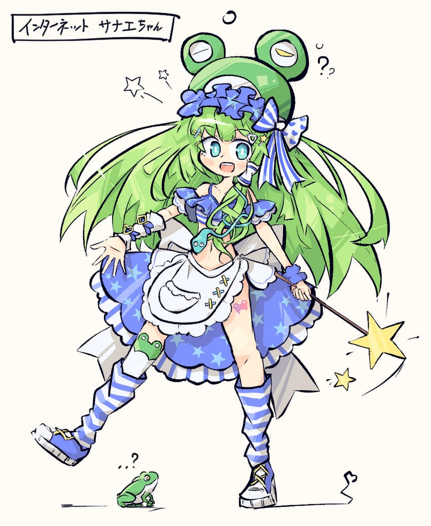 kochiya sanae (touhou and 1 more) drawn by primsla