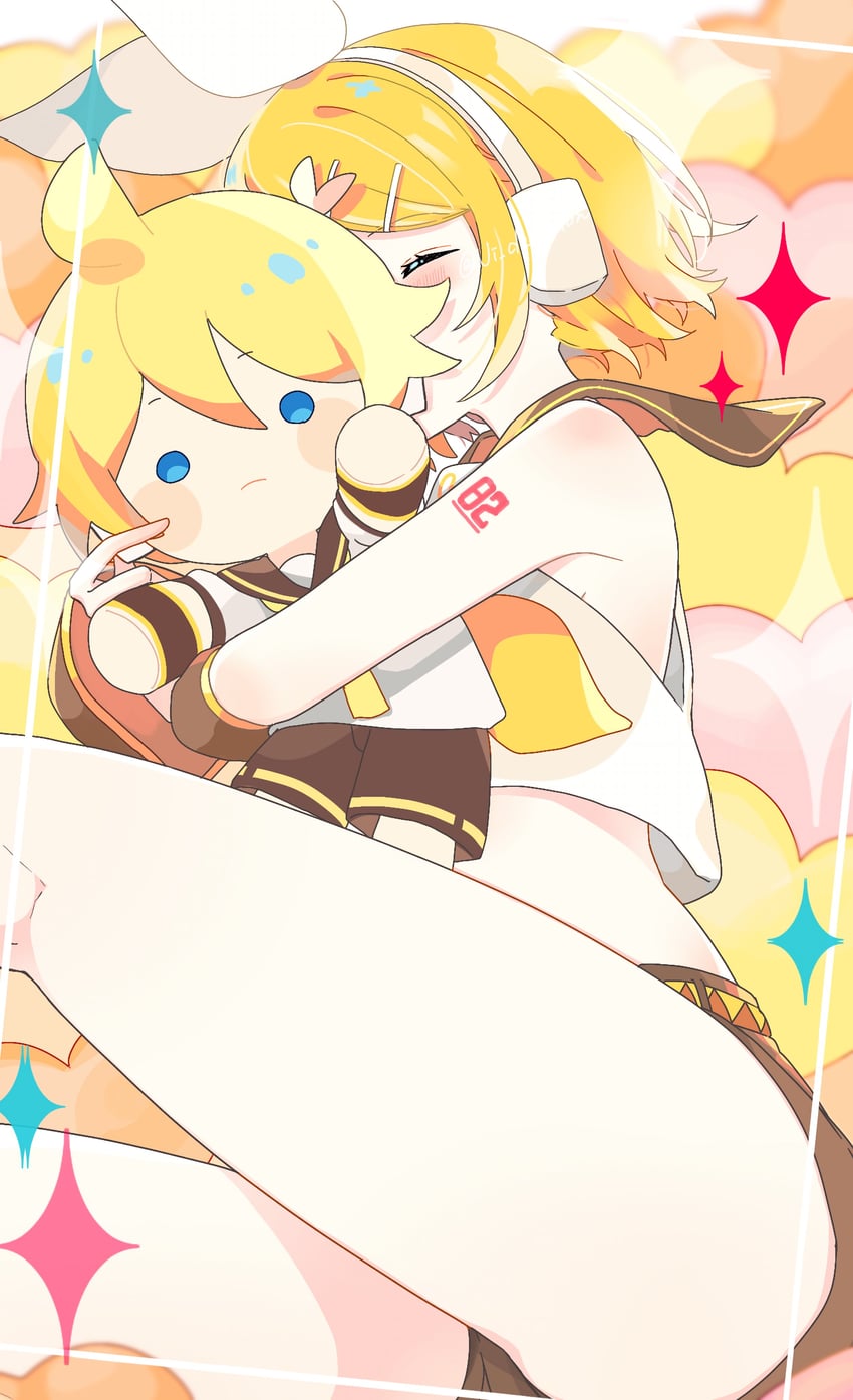 kagamine rin and kagamine len (vocaloid) drawn by tono_kabeuchi