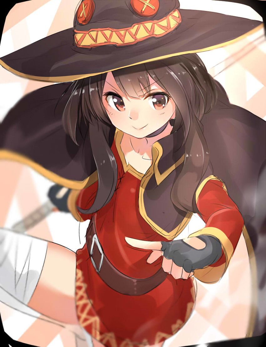 megumin (kono subarashii sekai ni shukufuku wo!) drawn by isshiki_(ffmania7)