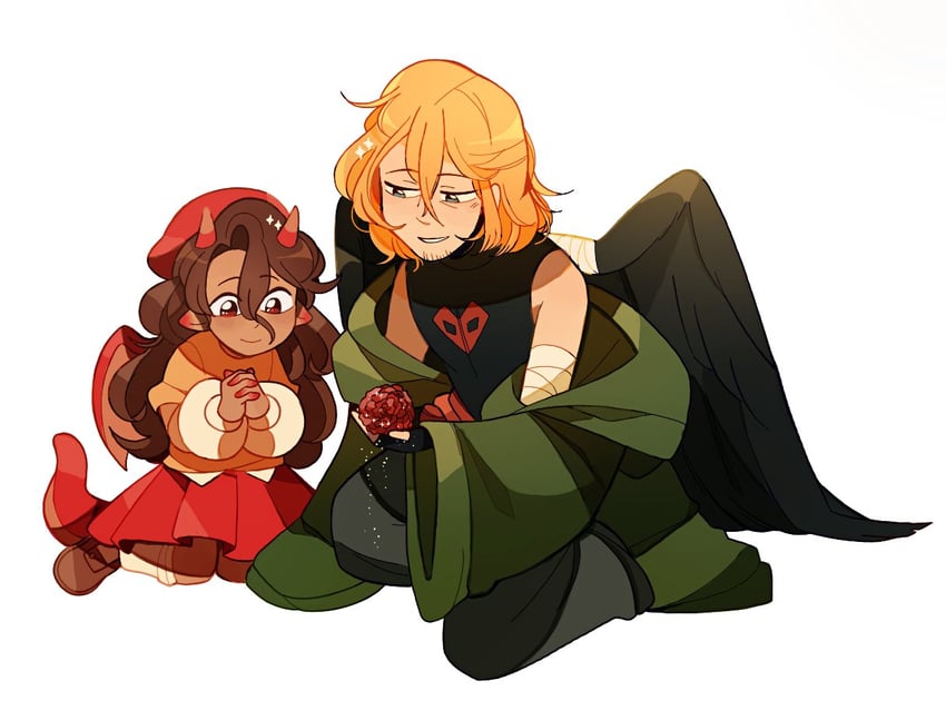 ph1lza and tallulah (minecraft youtube and 1 more) drawn by sleepy_cheeky