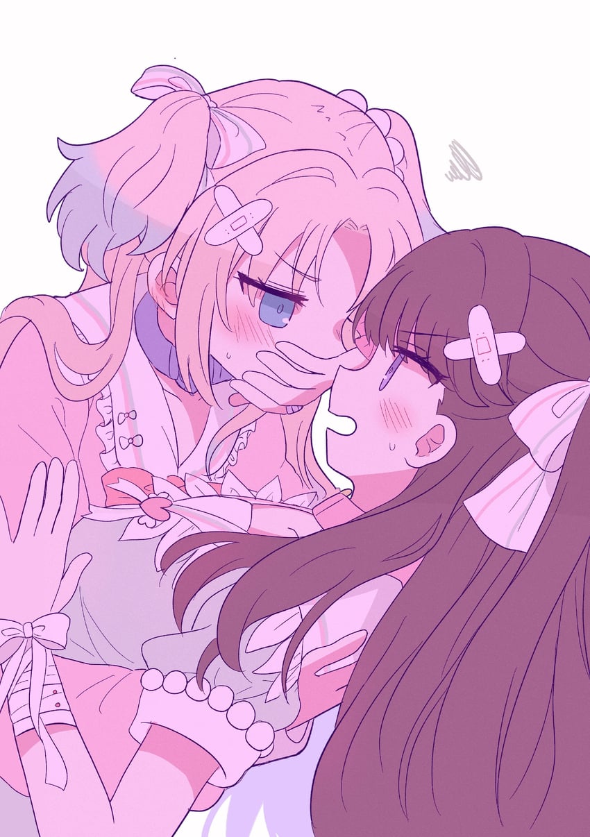 fujishima megumi and osawa rurino (love live! and 1 more) drawn by watage_modoki