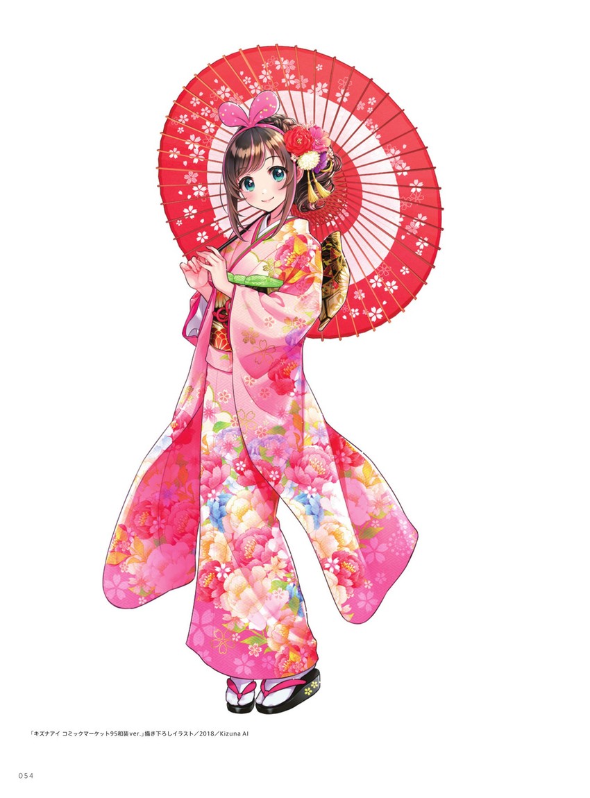 kizuna ai (kizuna ai inc.) drawn by morikura_en