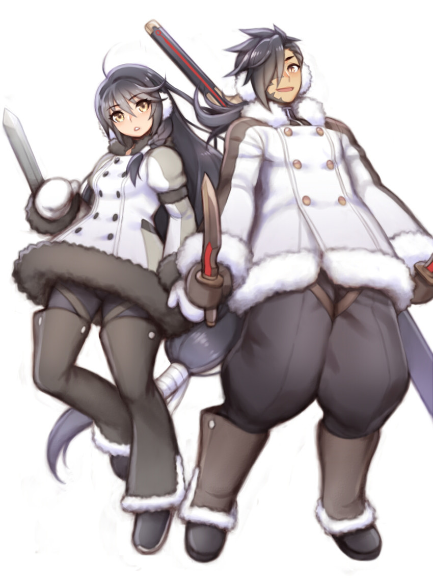 velvet crowe and rokurou rangetsu (tales of and 1 more) drawn by folks_(nabokof)