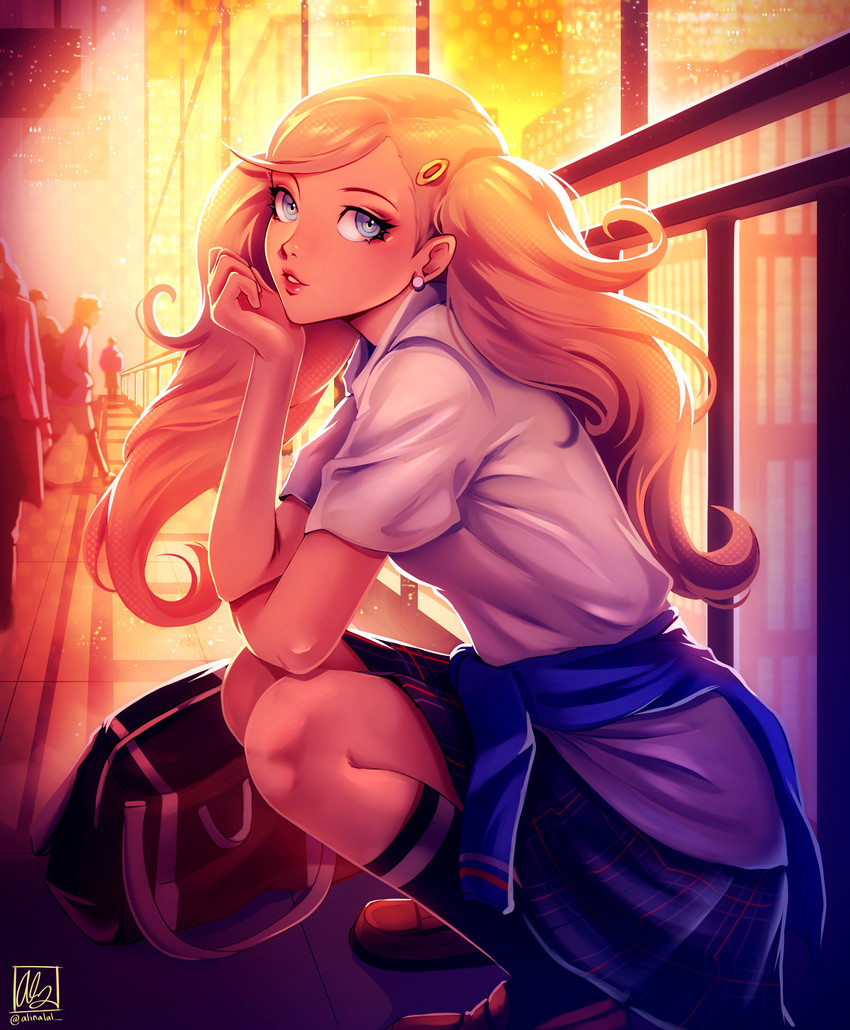 takamaki anne (persona and 1 more) drawn by alina_l