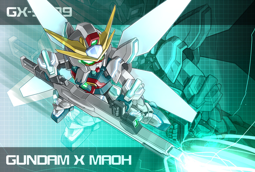 gundam x maoh (gundam and 2 more) drawn by memento_vivi