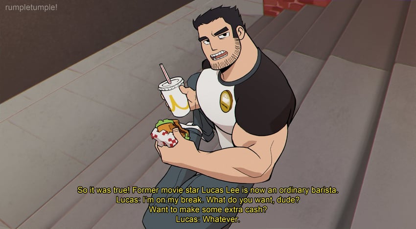 lucas lee (scott pilgrim and 1 more) drawn by rumple_tumple
