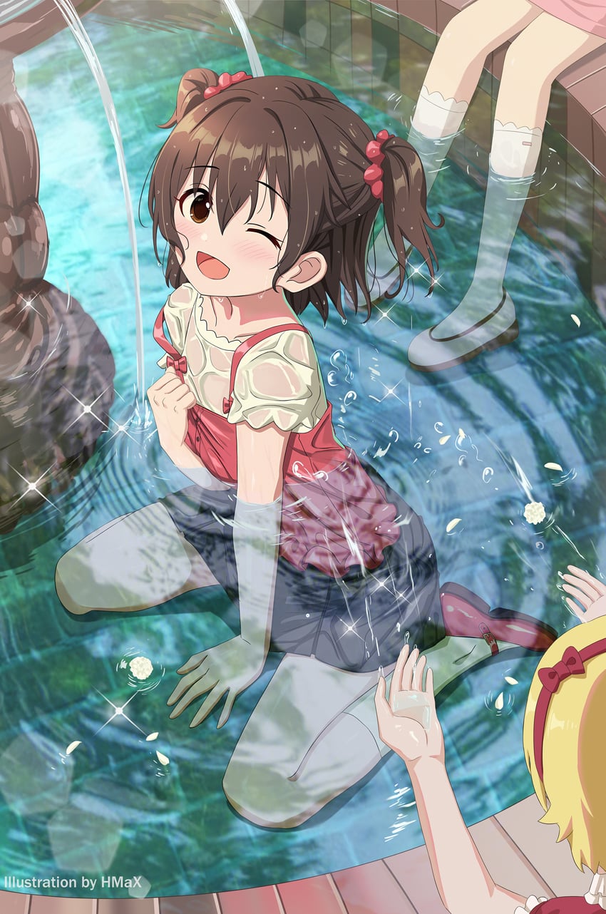 sakurai momoka, akagi miria, and koga koharu (idolmaster and 2 more) drawn by hmax