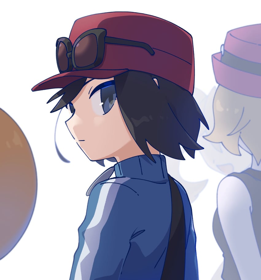 serena, calem, shauna, and trevor (pokemon and 1 more) drawn by omochi_(omotimotittona3)