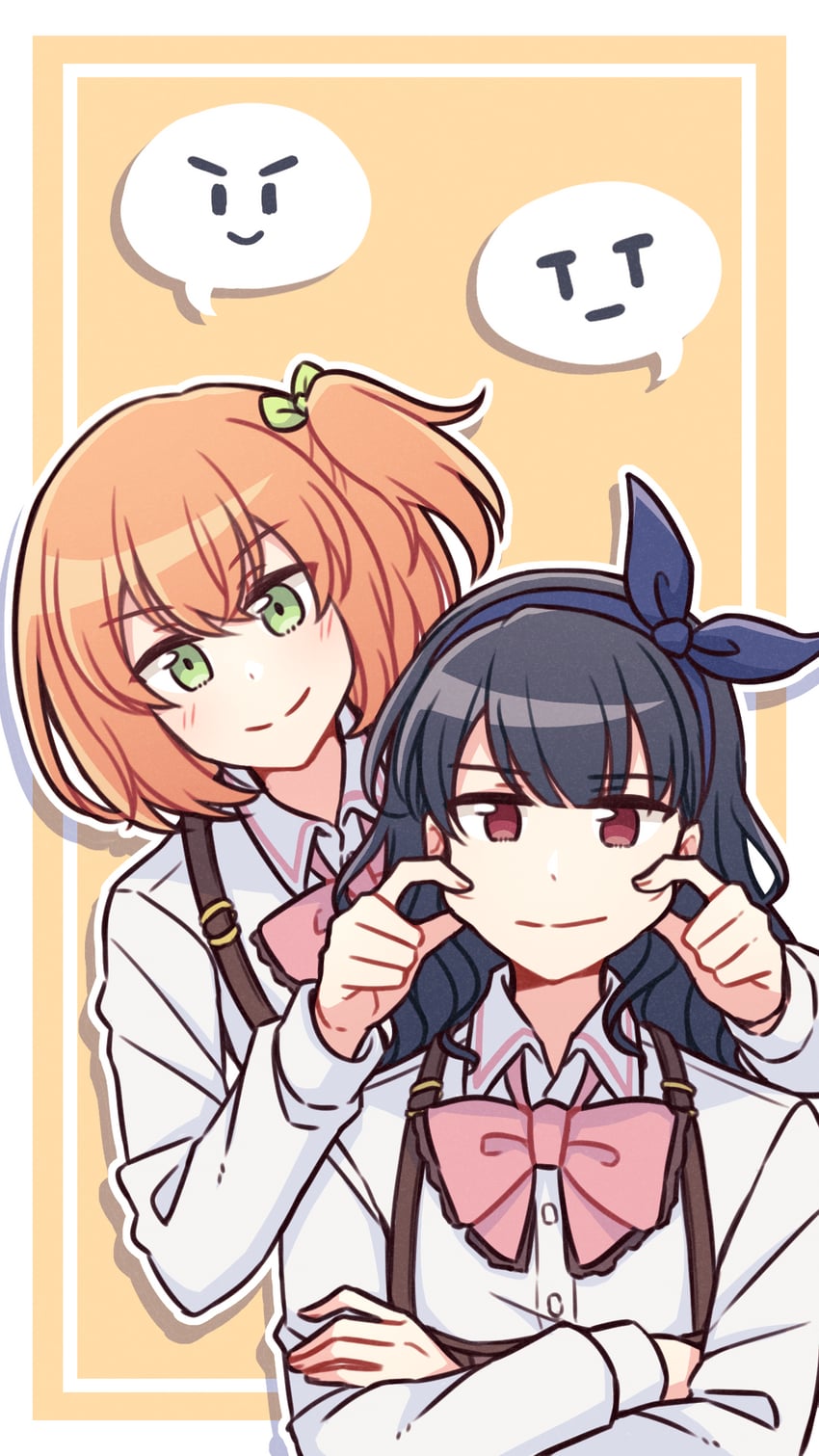 kuroki francisca yuria and amamiya sophia seren (assault lily) drawn by akamirai