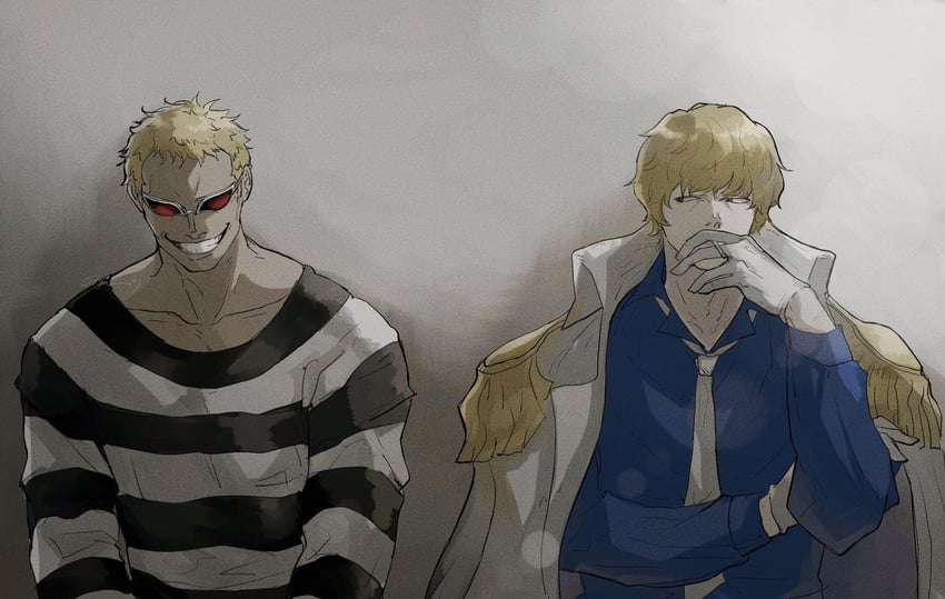 donquixote doflamingo and donquixote rocinante (one piece) drawn by sub_45