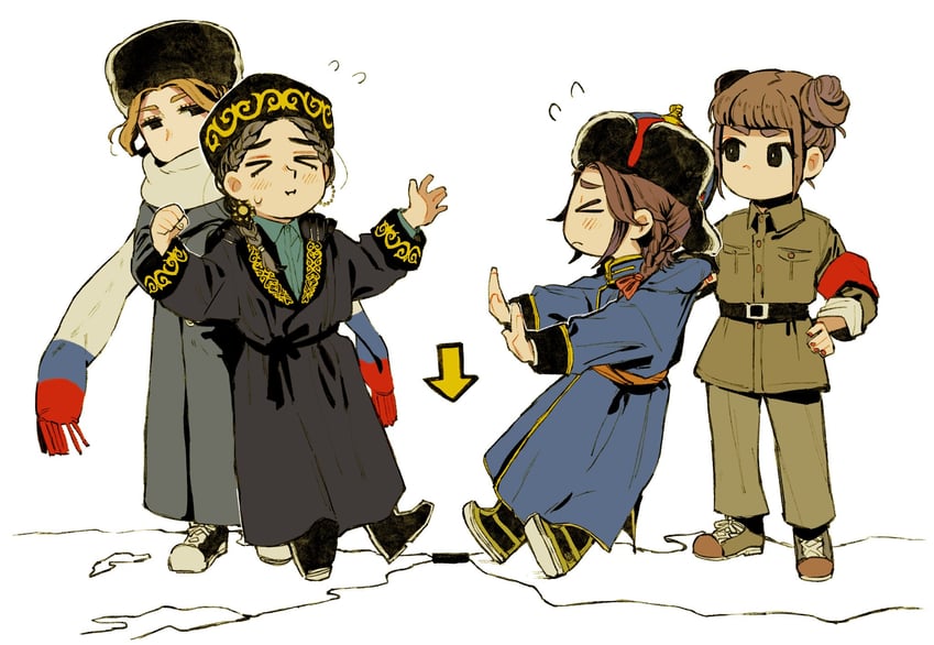 mongolia, russia, china, and kazakhstan (original and 1 more) drawn by nanimonothing
