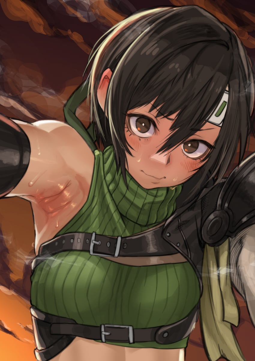 yuffie kisaragi (final fantasy and 2 more) drawn by haishima_xv