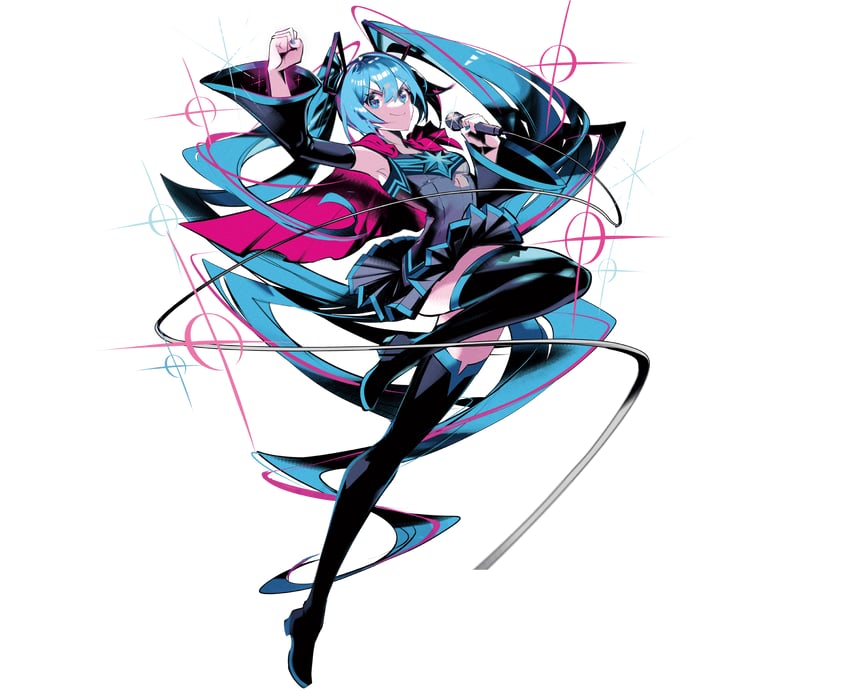 hatsune miku (vocaloid and 1 more) drawn by manbou_no_ane