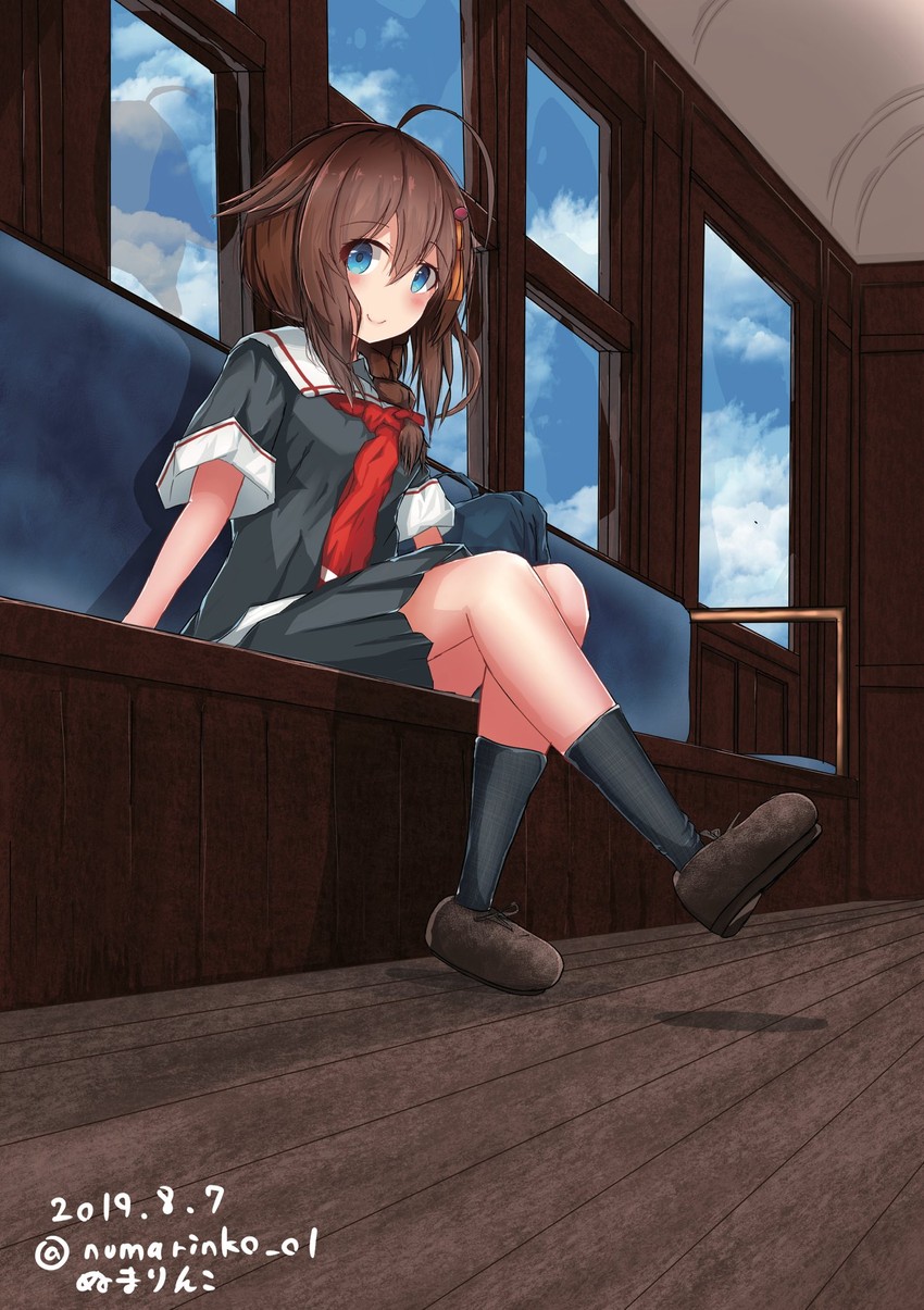 shigure and shigure kai ni (kantai collection) drawn by numarinko