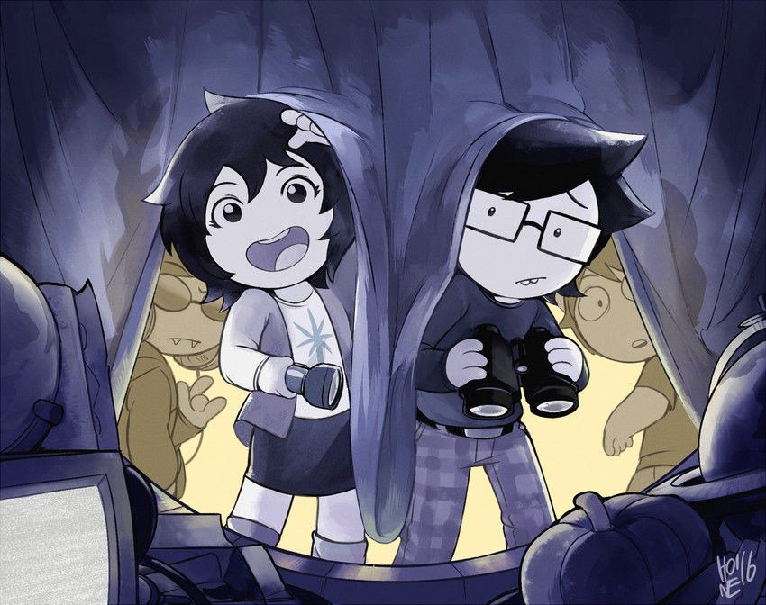 xefros tritoh, joey claire, dammek, and jude harley (homestuck and 1 more) drawn by hone_(honesk1)