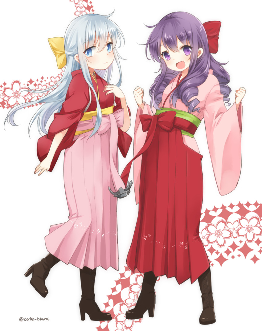 hibiki, akatsuki, kamikaze, and harukaze (kantai collection) drawn by motohara_moka