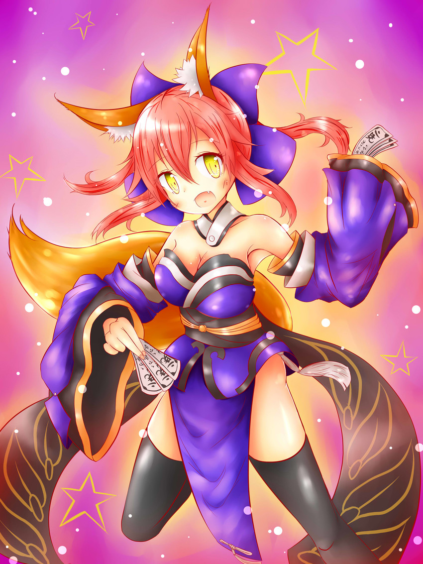 tamamo and tamamo no mae (fate and 1 more) drawn by tsumiko96