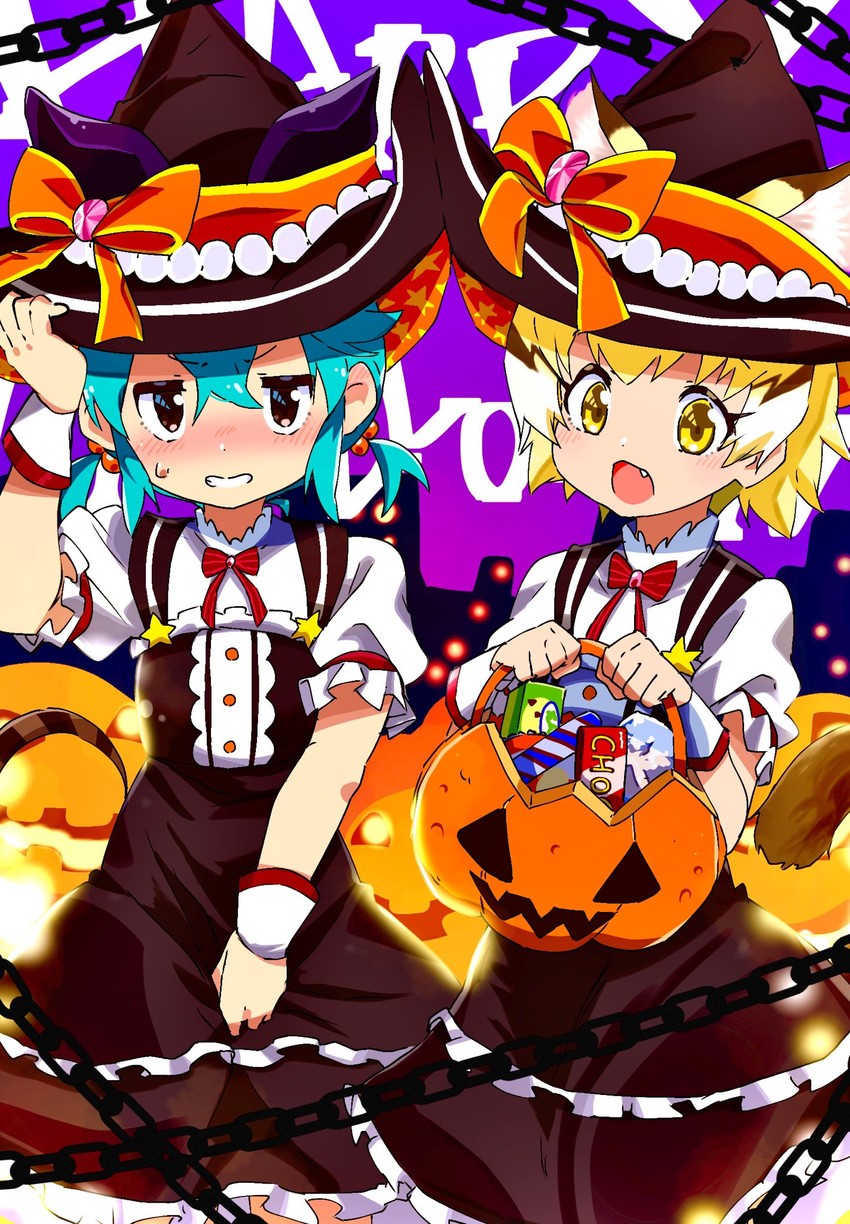 tsuchinoko and sand cat (kemono friends and 1 more) drawn by hakoneko_(marisa19899200)