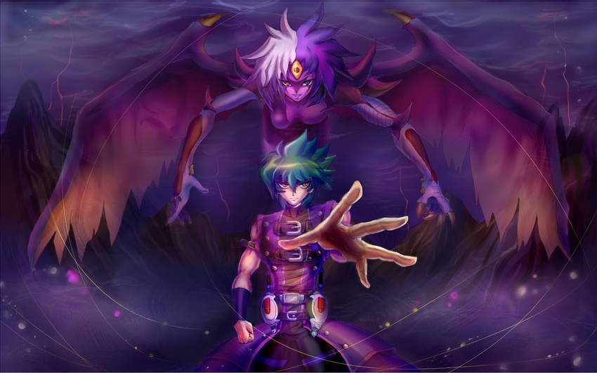 yubel and johan andersen (yu-gi-oh! and 1 more) drawn by richestmary