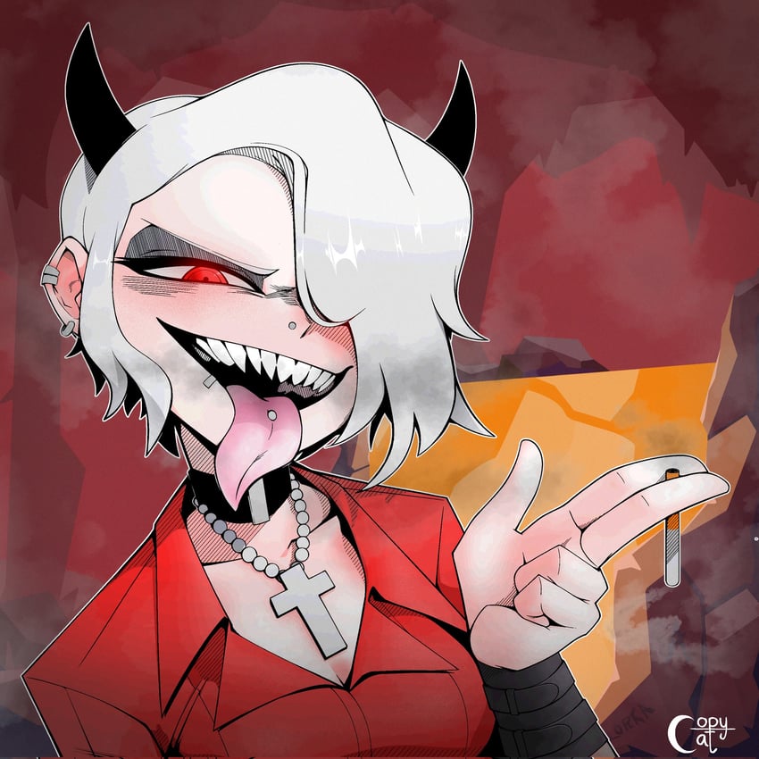 zdrada (helltaker) drawn by copycat246