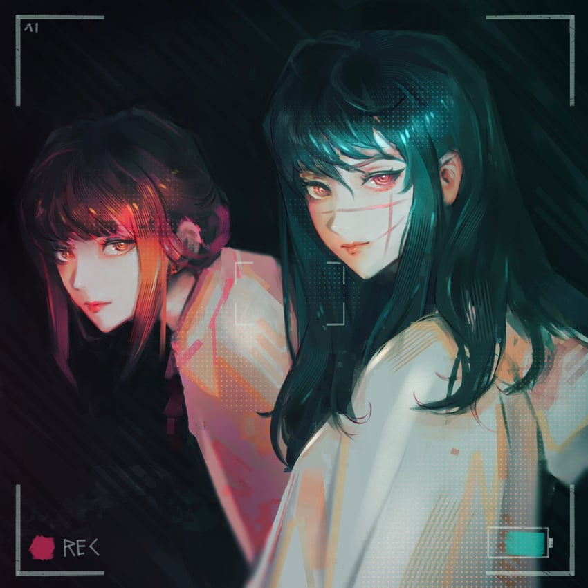 makima and yoru (chainsaw man) drawn by kozzz_y