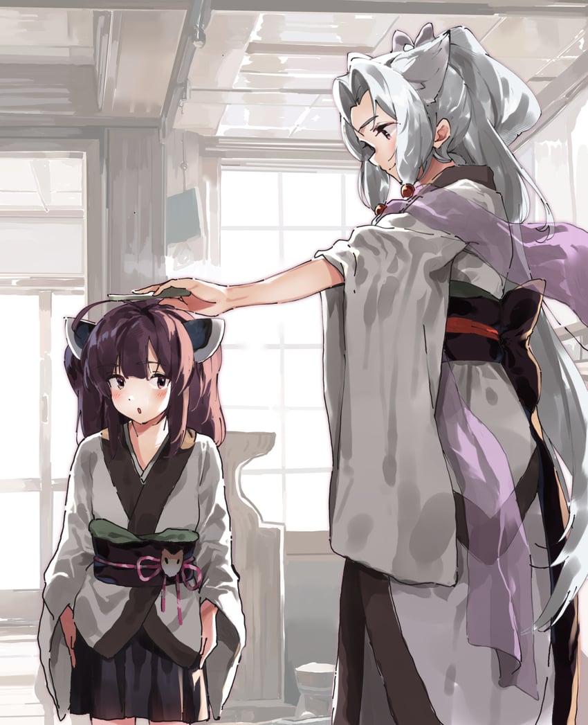 touhoku kiritan and touhoku itako (voiceroid) drawn by lamb_(hitsujiniku)