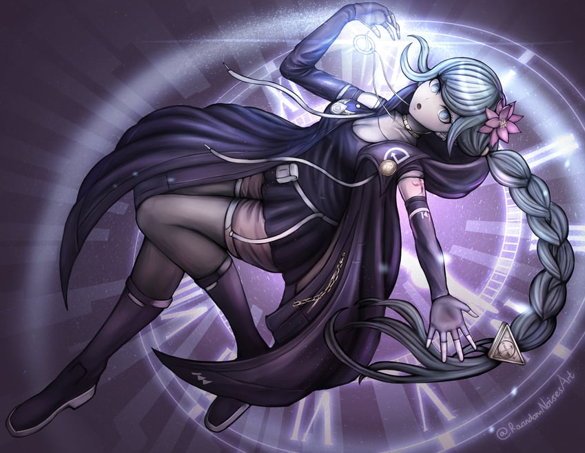 fubuki clockford (master detective archives: rain code) drawn by randomnoisesart