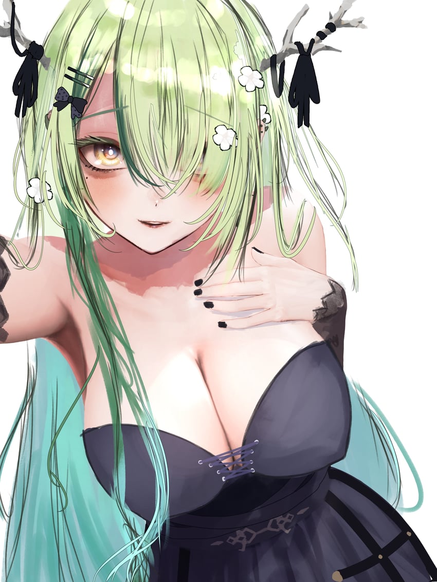 ceres fauna (hololive and 1 more) drawn by soju_ice