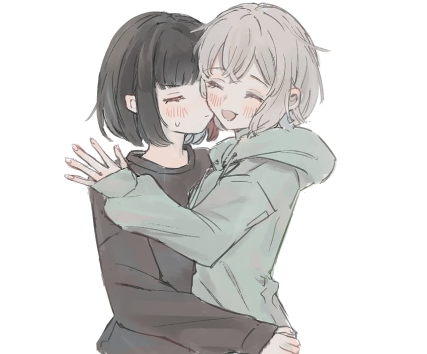 mitake ran and aoba moca (bang dream!) drawn by yuuka_(roomi1485)