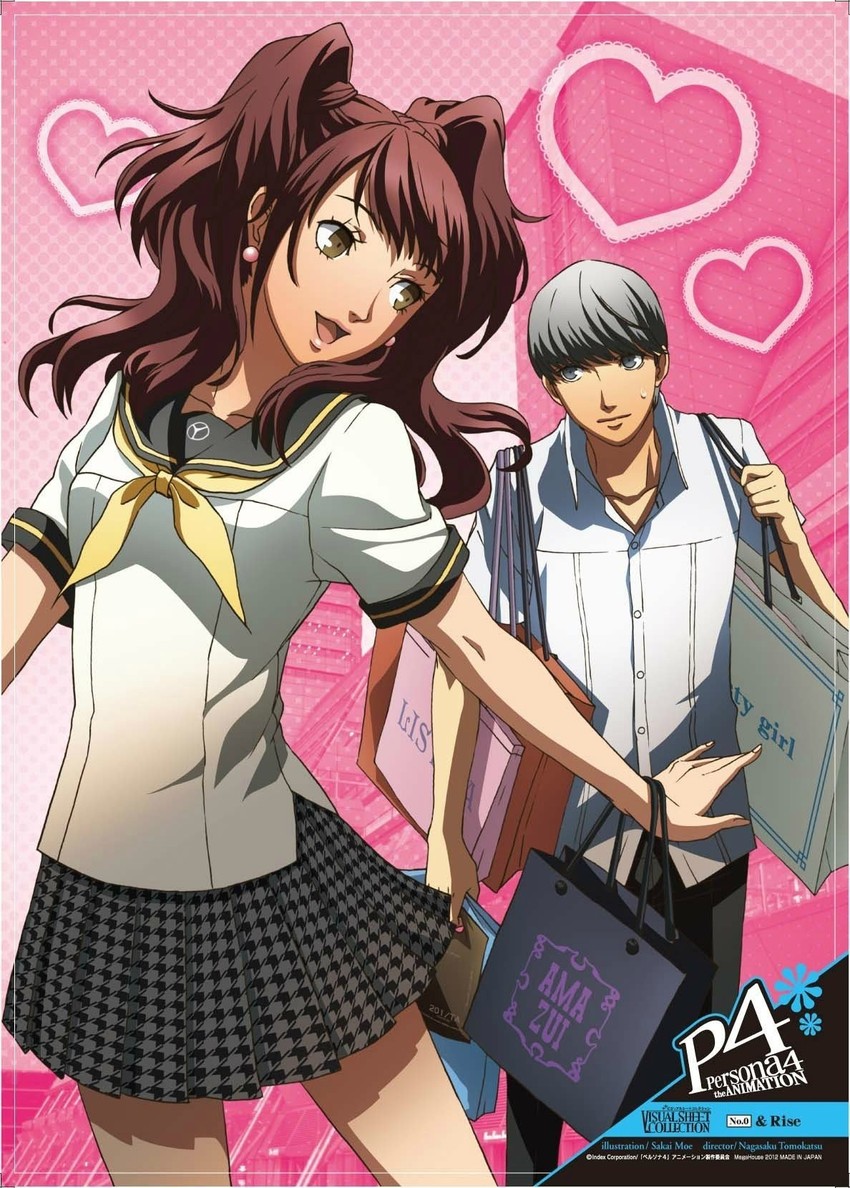 narukami yu and kujikawa rise (persona and 2 more) drawn by sakai_moe