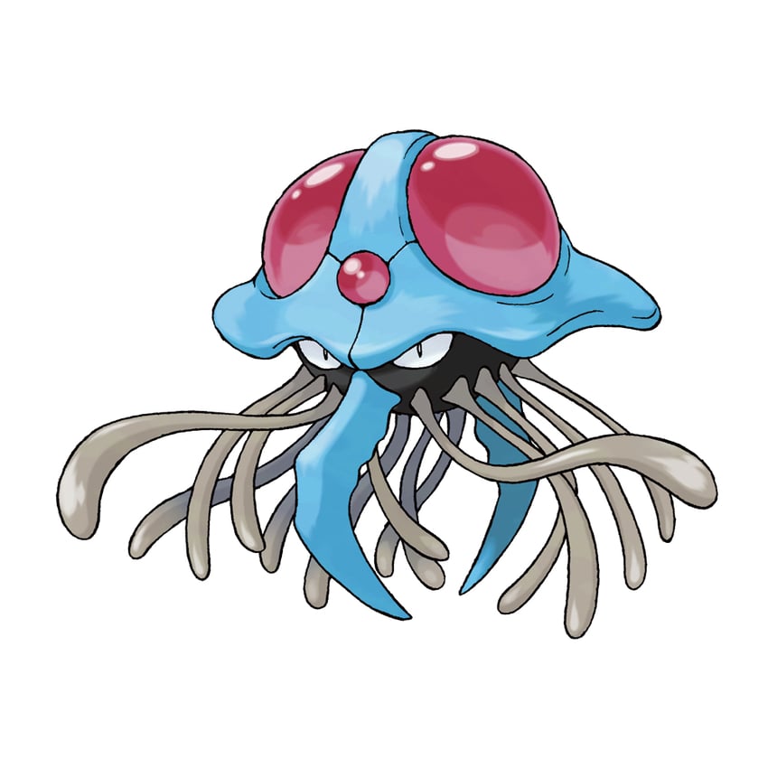 tentacruel (pokemon and 1 more) drawn by sugimori_ken