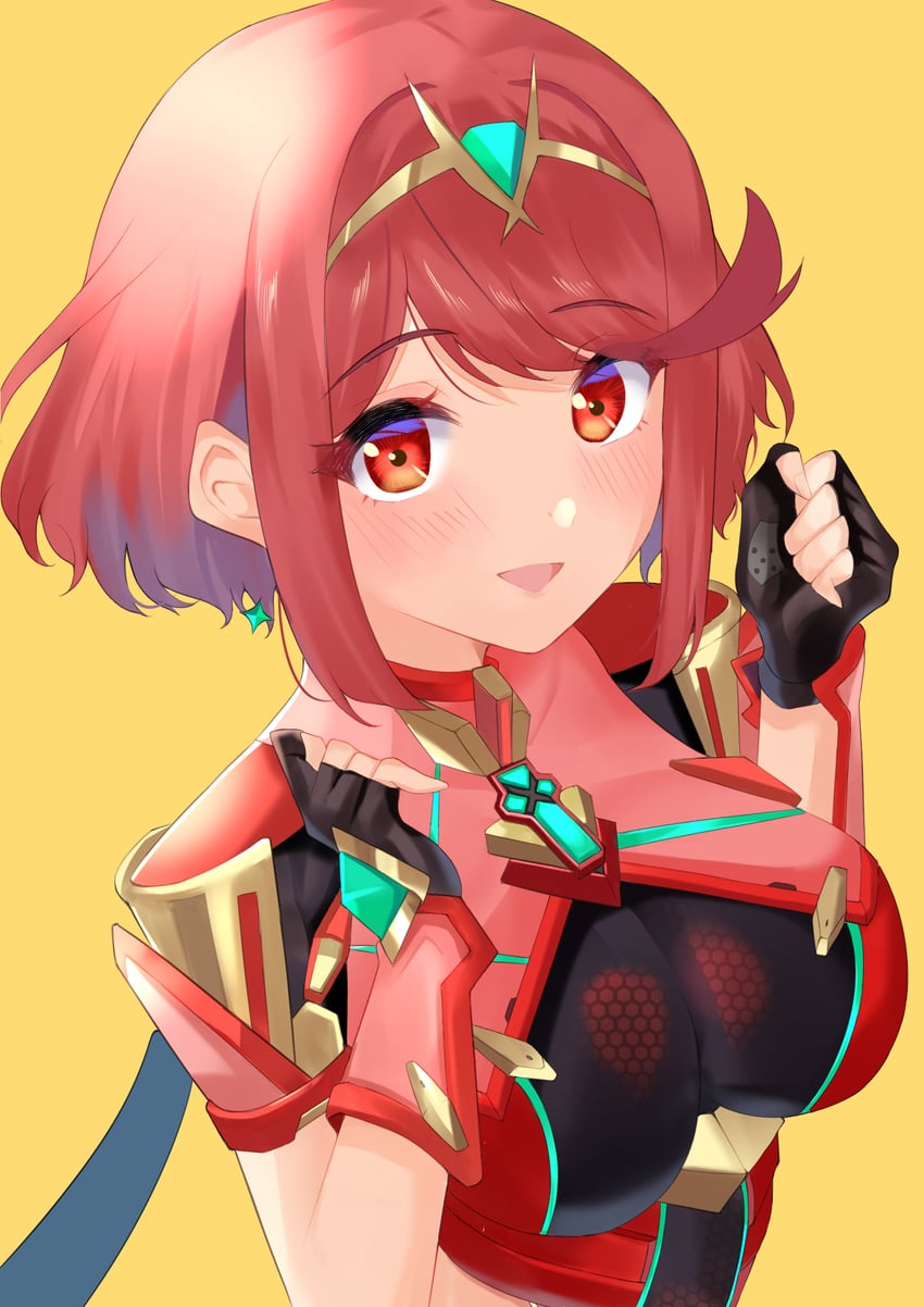 pyra (xenoblade chronicles and 1 more) drawn by kyaro_(wanu_14)
