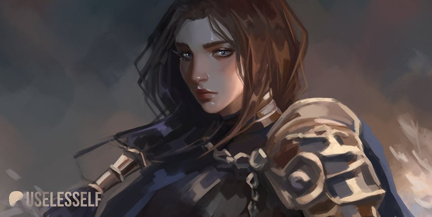 rellana twin moon knight (elden ring and 1 more) drawn by useless_elf