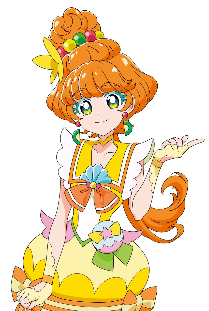 ichinose minori and cure papaya (precure and 1 more) drawn by damascus_(dearigazu2001)