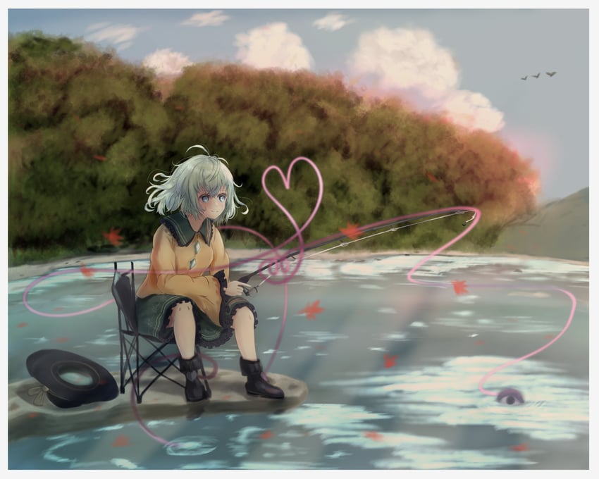 komeiji koishi (touhou and 1 more) drawn by kh4c