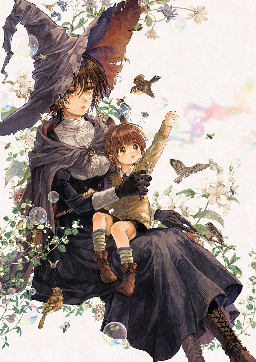 yoru and finstal nox (majo to tsukaima) drawn by itou_hachi
