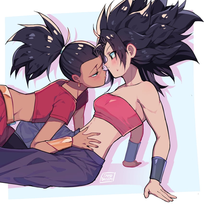 caulifla and kale (dragon ball and 1 more) drawn by meteorstaar
