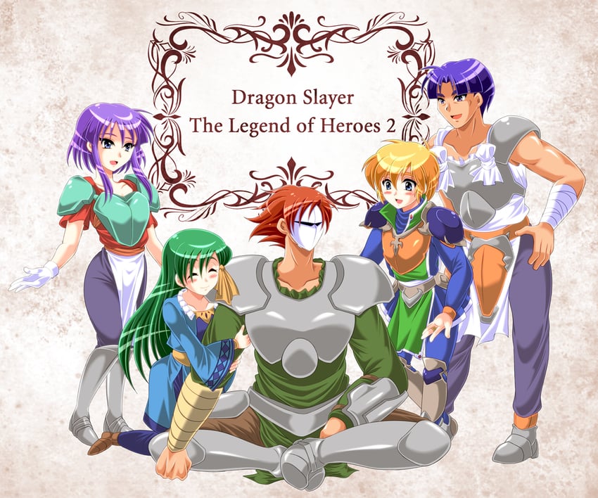 dragon slayer and 1 more drawn by gomabee